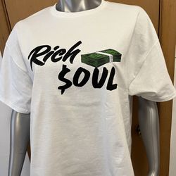 Rich$oul “OG “ T-shirts are now available in kids and adults new colors as well I have a few sizes hmu (kids $22) (adults 1 for $30 or 2 for $50) 🔥🔥