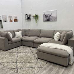 Gray Sectional Modular Couch - Free Delivery 
