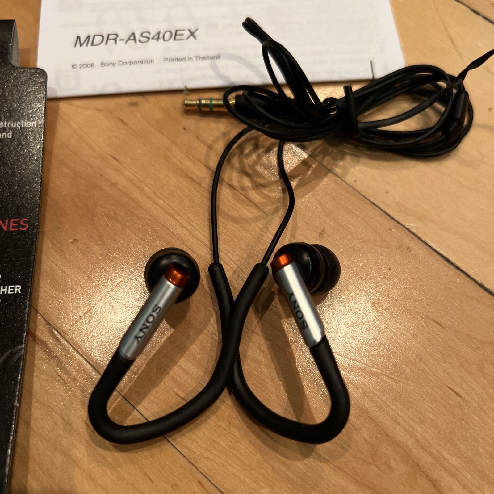 SONY MDR-AS40EX ACTIVE STYLE HEADPHONE EARBUDS