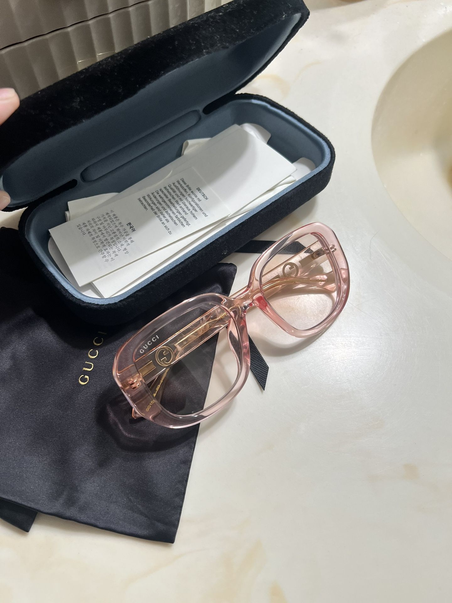 Gucci Pink Glasses