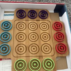 Otrio Board Wood Game 