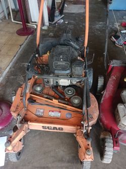 I have a 30-in walk behind Scag mower and I believe a 24 inch Exmark push mower