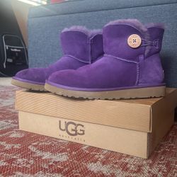 Suede Purple Uggs Mid Boot- Woman’s size 10