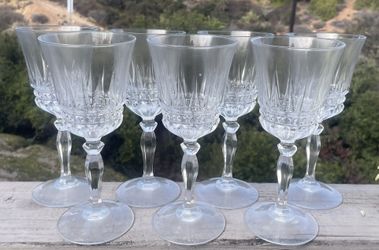 Vtg Cristal dArques France Villeneuve 16pc Crystal Set