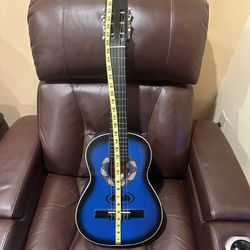 Guitarras Guzman Hnos. 32" Blue Right-Handed 6-String Classical Acoustic Guitar