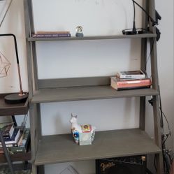 Walker Edison Gray Ladder Shelf