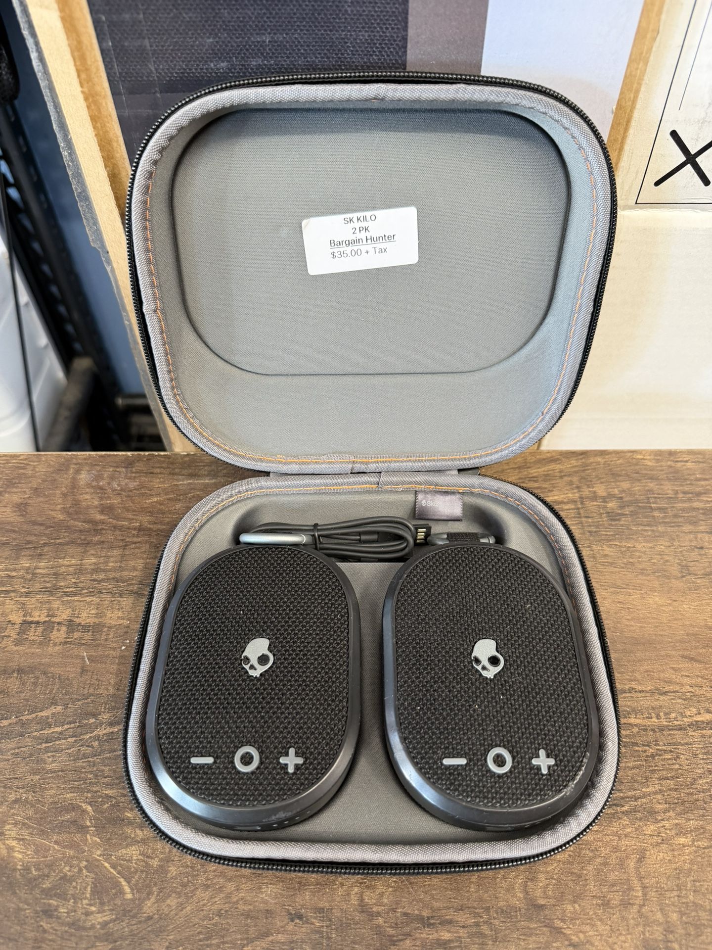 Skullcandy Kilo Wireless Bluetooth Speaker with Case Bundle, 2-pack