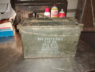 Old Military Ammo Tin
