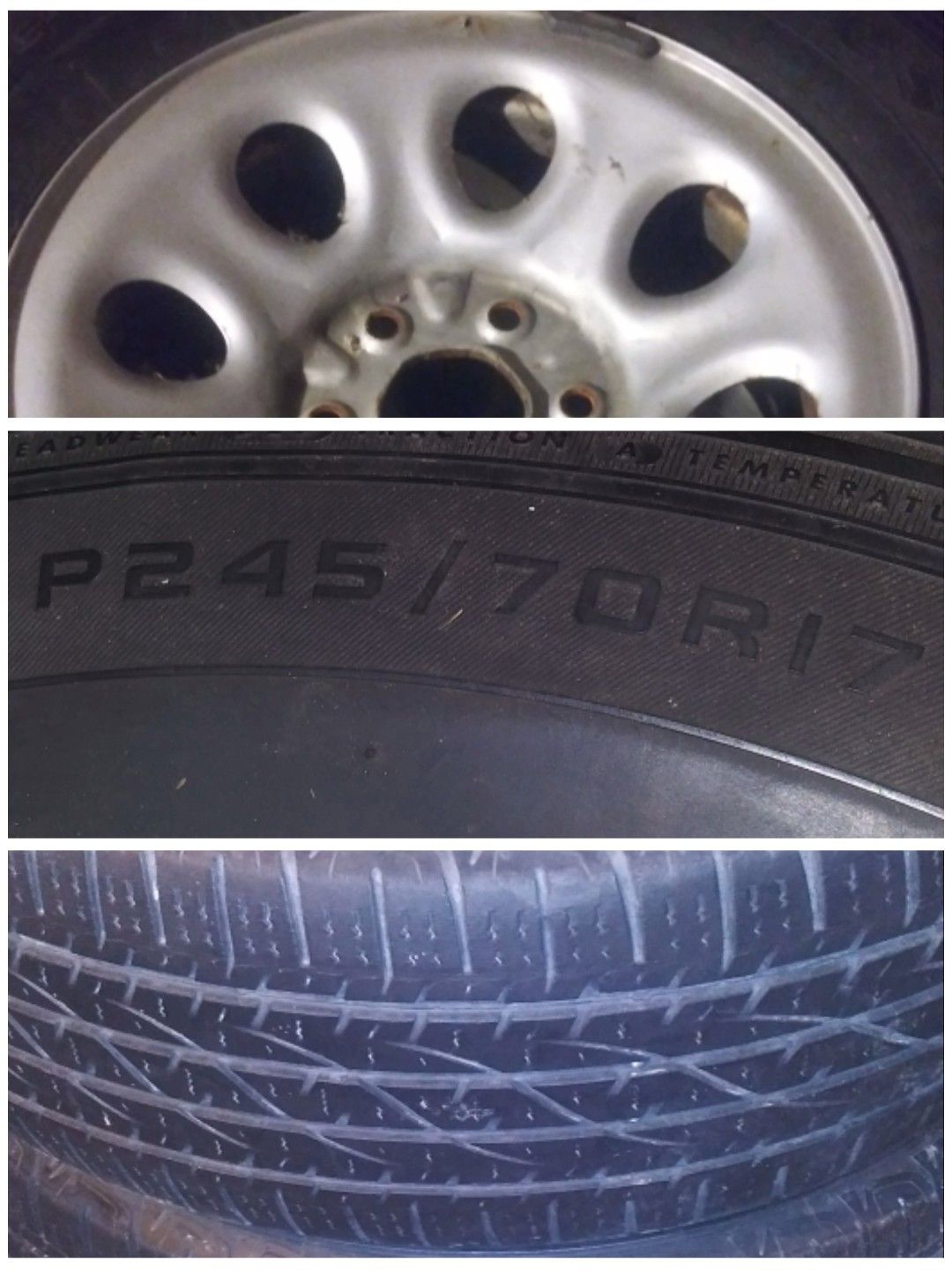 Wheel and rubbers