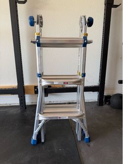 Werner 14 ft. Ladder, 5-in-1 Multi Position Pro Aluminum Adjustable Multi Position, 375 lb. Load Capacity