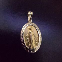 Miraculous Medal 14k yellow gold