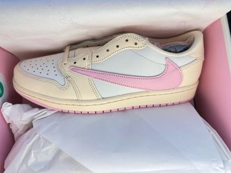 Travis scott x jordan 1 low shy pink