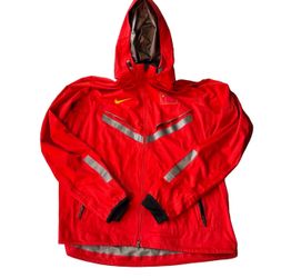 Nike Storm-Fit 5 Pro Elite CHINA Jacket Red Hood Lightweight Men's XL MINT