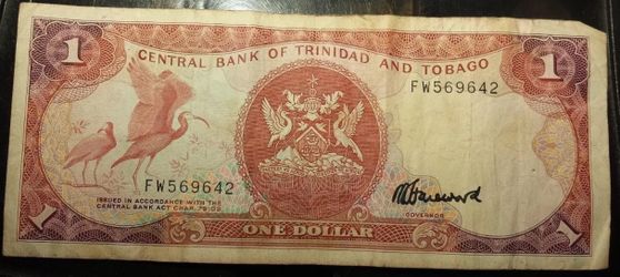 1979 Trinidad & Tobago $1 bank note