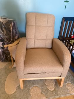 Cream/ light brown Nursery Rocker