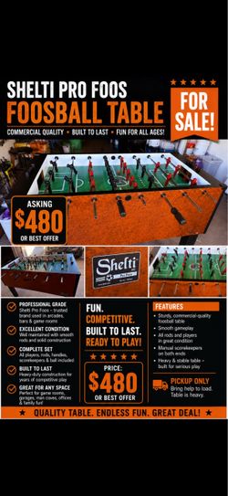 Foosball table