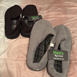 *NEW* SIZE XL *2 Pairs Men’s WinterLounge Shoes*