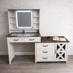 Brand New Luxury Vanity With Side Cabinet Worth 430