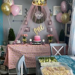 Girls One Year Birthday Decorations 