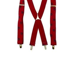 Vintage Christmas Suspenders Santa Claus 