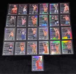 2025 TOPPS CHROME WWE JOHN CENA THE TIME IS NOW 1-25 CARD LOT