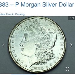 1883 – P Morgan Silver Dollar Uncirculated 