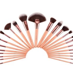 Luxe Coral 24pc Brush Set 