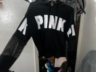Pink Crop Top Hoodie