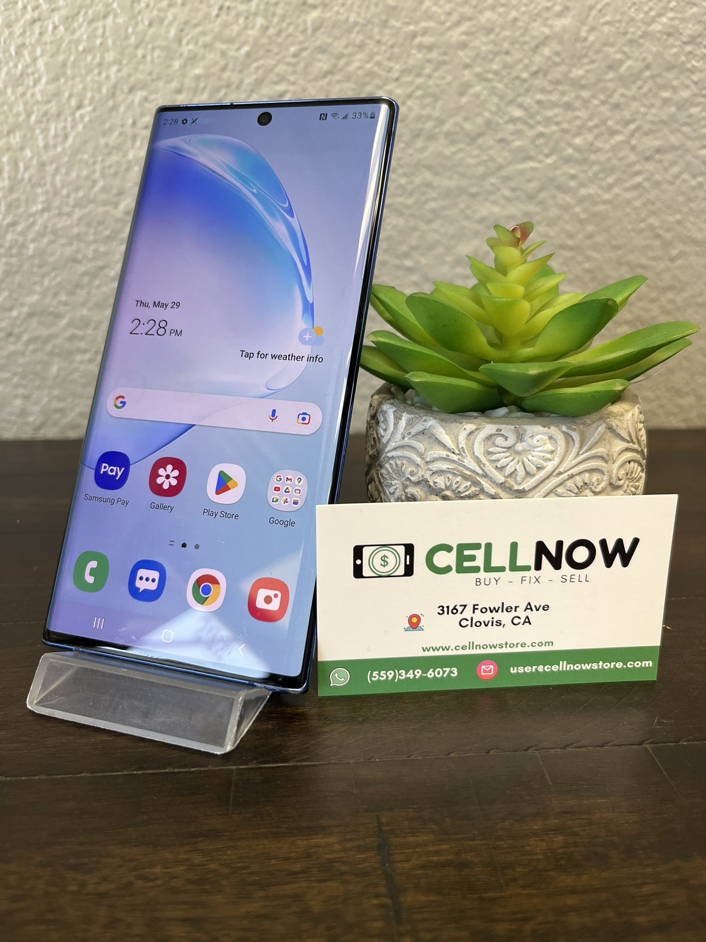 Samsung Galaxy Note 10 Plus Unlocked 256Gb - Blue