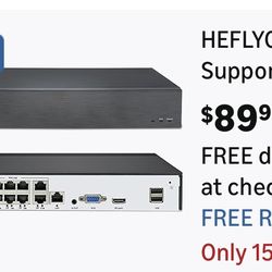 10 Channel NVR 4K Support IP Cameras 10CH POE Port with AI Motion Detection 8MP/6MP/5MP/4MP/2MP/1080