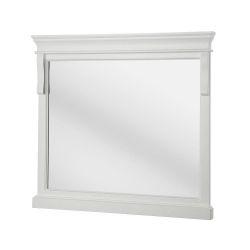 For Parts - Home Decorators Collection Naples 36 in. x 32 in. Mirror Frame in White