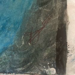 World, renowned artist, Teion Johnson, one of one hand painting