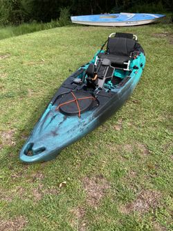 Old Town Pdl 132 Big Water, Pedal Fishing And Kayak With Accessories