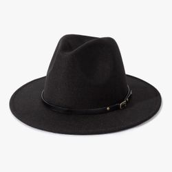 NWOT Women Belt Buckle Fedora Hat 