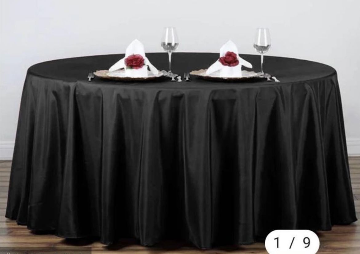 6 Round 120” Tablecloths 