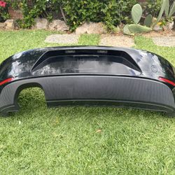 2013-2019 Volkswagen Beetle Rear Bumper Cover wo/Park Assist Black OEM
