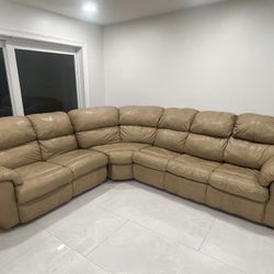 Leather sectional Sofa Sleeper