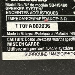 Panosonic subwoofer And Speakers