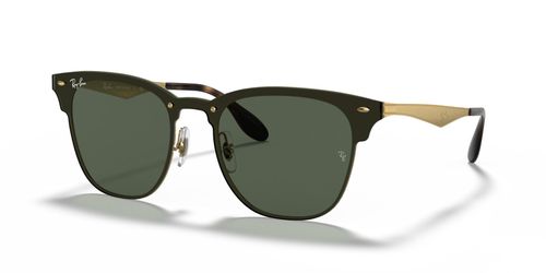 Ray-Ban Sunglasses RB3576 Polished Black on Gold