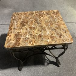 Granite End Table