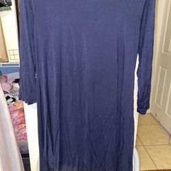 2 Navy Long Sleeved Tunic Top Set 