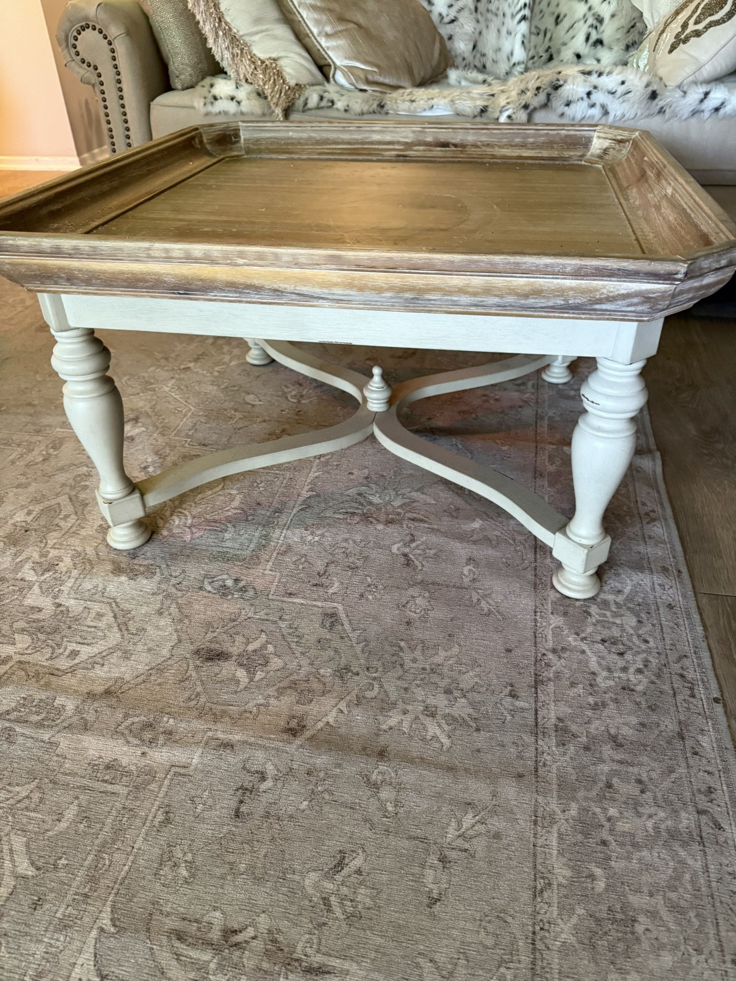 French Provincial Chic Coffee Table And End Table