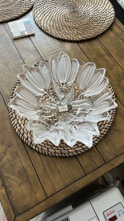 Mikasa Tulip 12” Crystal Hostess Bowl