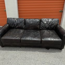 RH Restoration Hardware Lancaster Leather Sofa