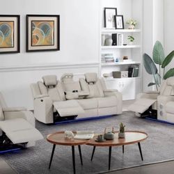 Power Reclining Sofa Set 