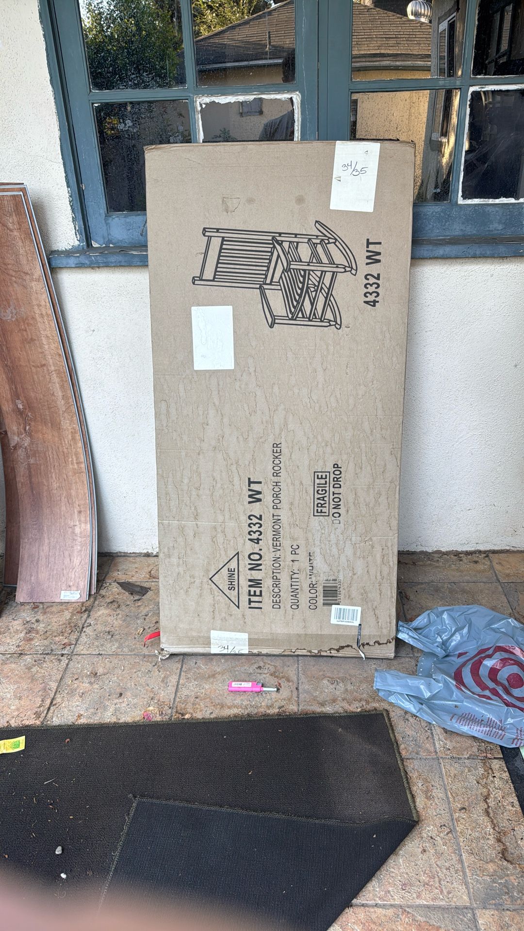 Porch Rocking Chair Vermont Wood NIB