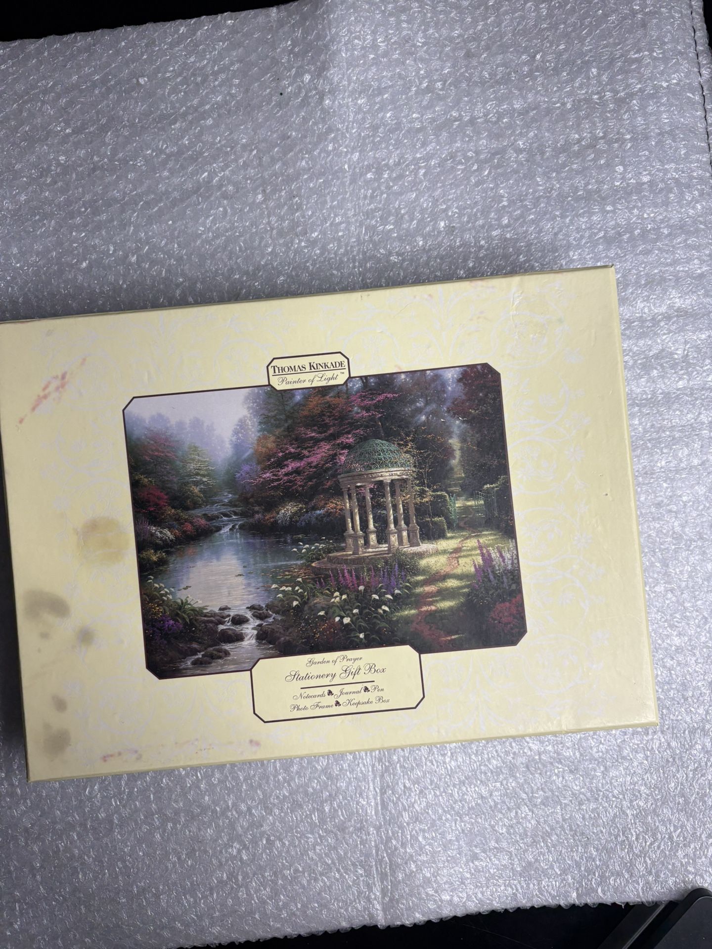 Thomas Kinkade "Garden of Prayer" stationery gift set