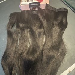 Gorgeous Black Clip In Hair Extensions 