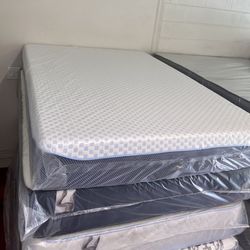 Full Size Mattress Memory Foam 10” Inches Thick New From Factory Delivery Same Day