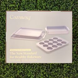 Caraway Bakeware Set & Cabinet Organizer